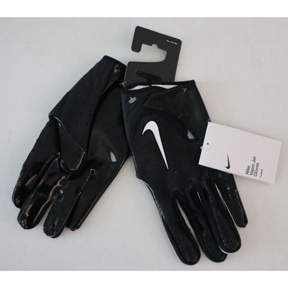 Nike DX4522-091 Men Sz 3XL Black / White Vapor Jet Wide-Receiver Football Gloves - Picture 1 of 4